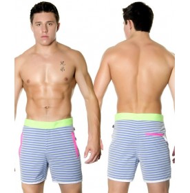 St. Lucia Swim Shorts, Royal Stripe